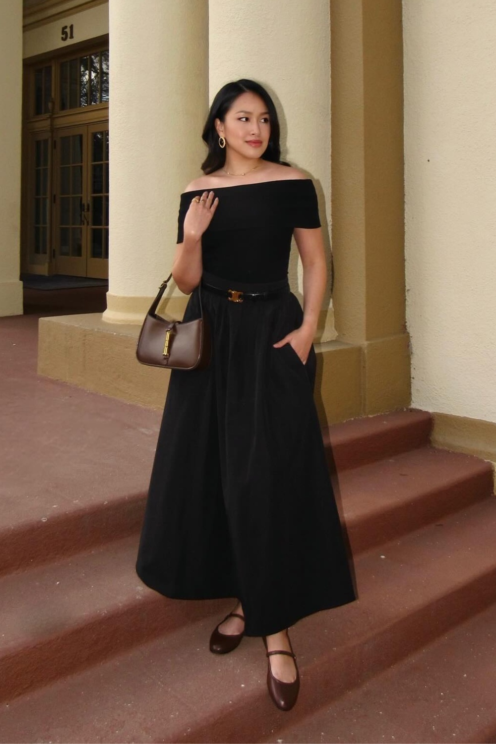 Off-Shoulder Maxi Dress