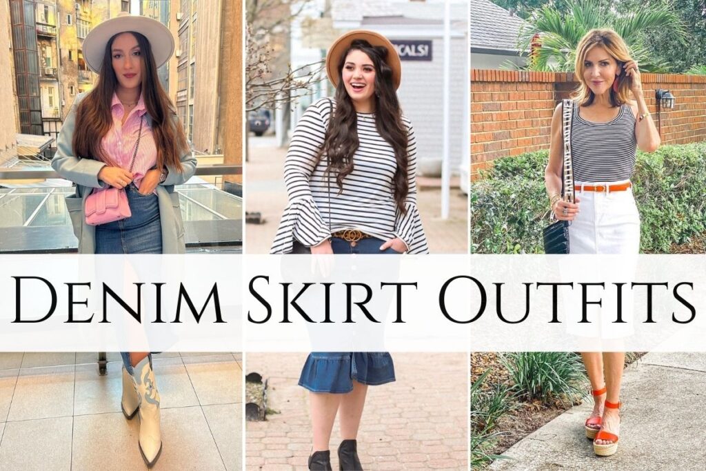 Denim Skirt Outfits