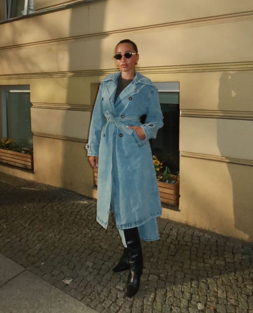 Denim Trench Coat