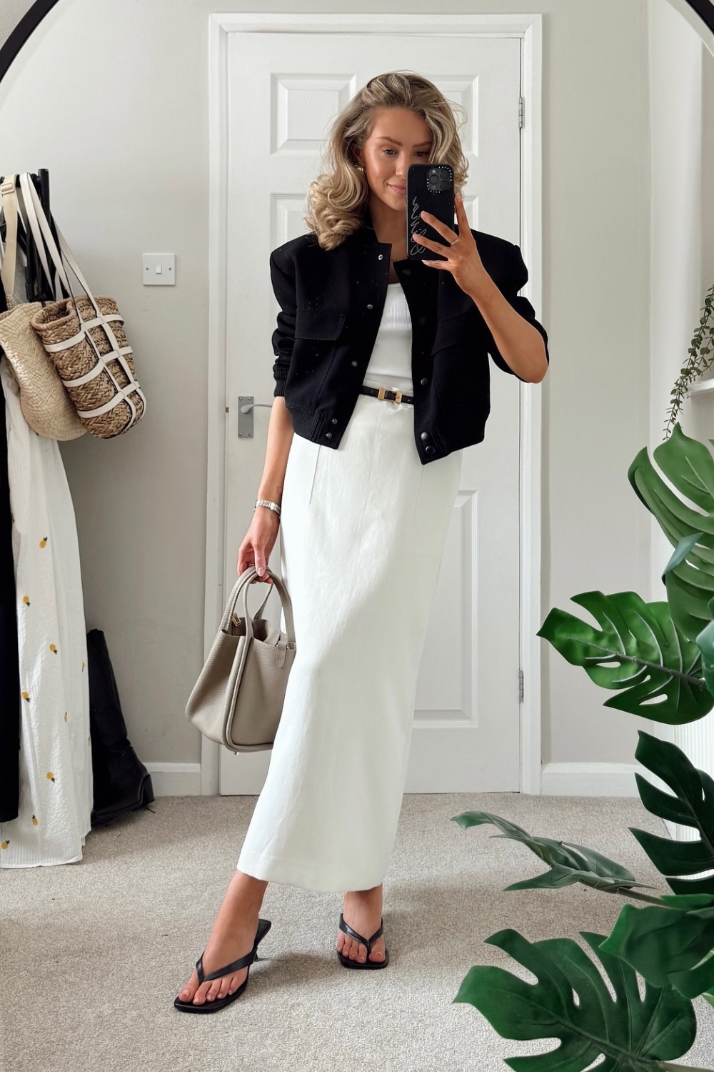 Cropped Jacket and Maxi Skirt Duo