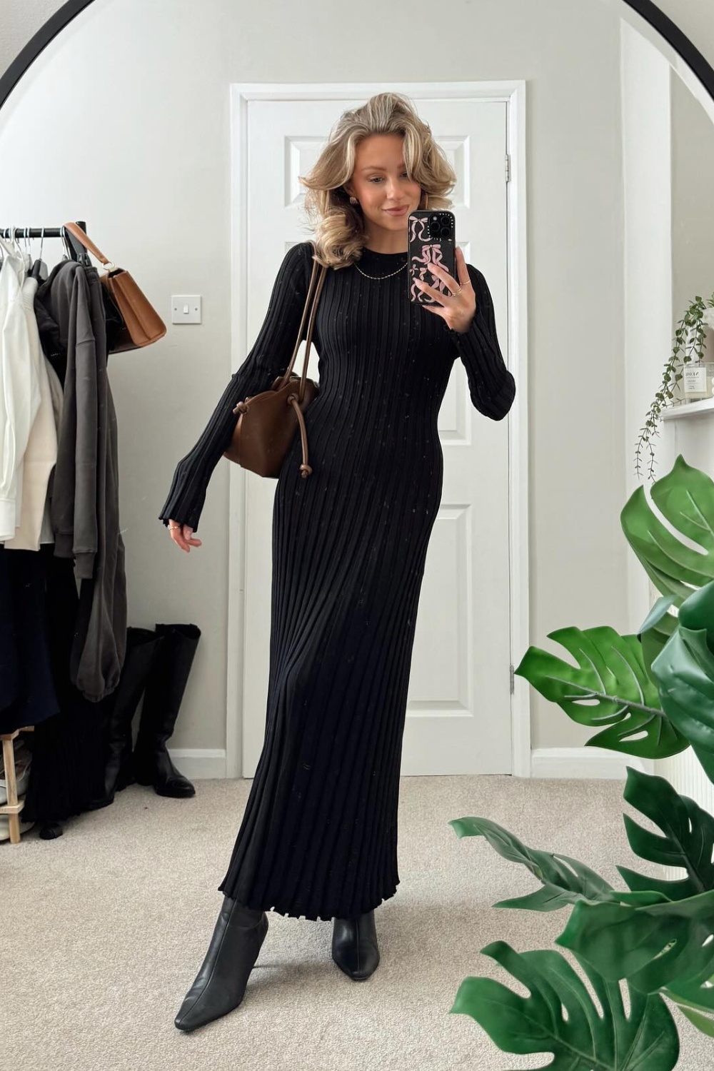 Cozy Maxi Dress Winter Look