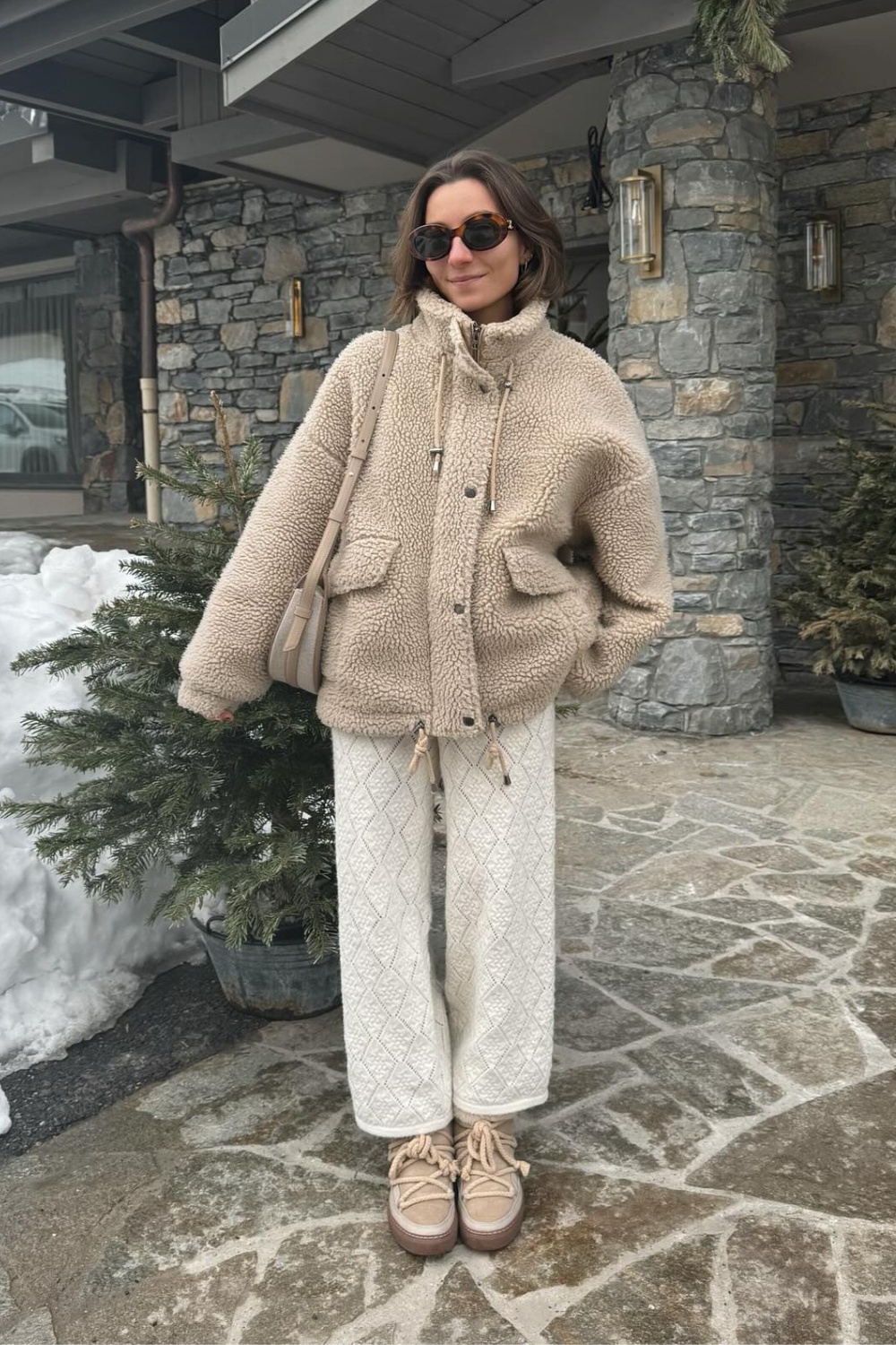 Textured Neutral Winter Outfit