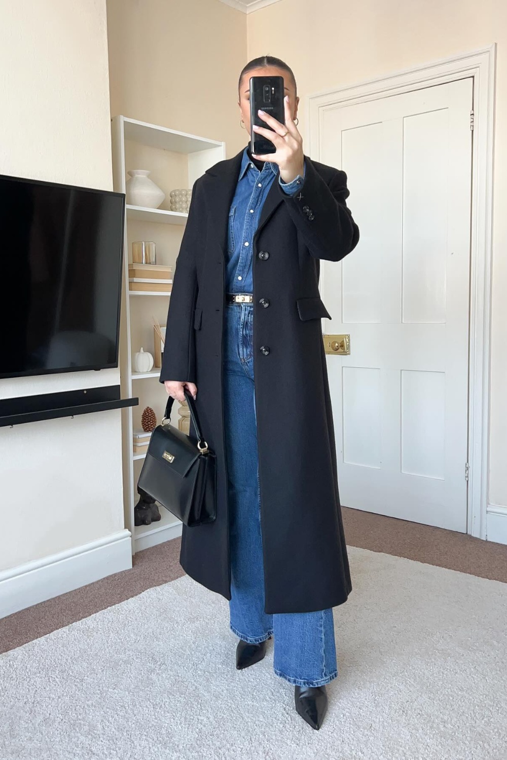 Denim on Denim Winter Look