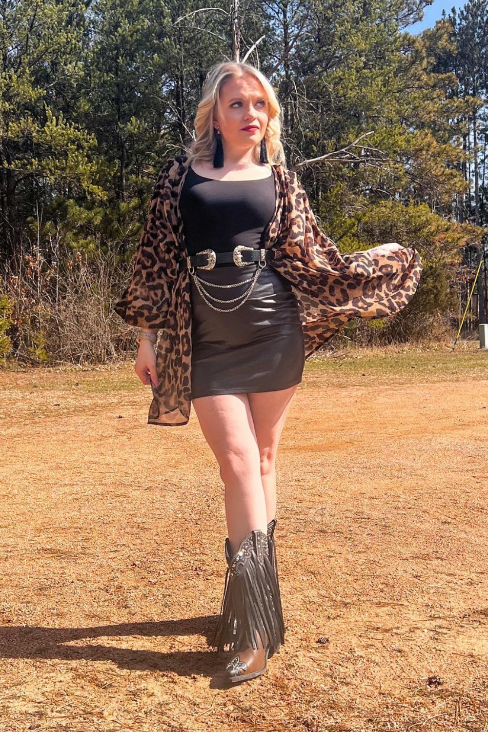 Edgy Leather and Leopard