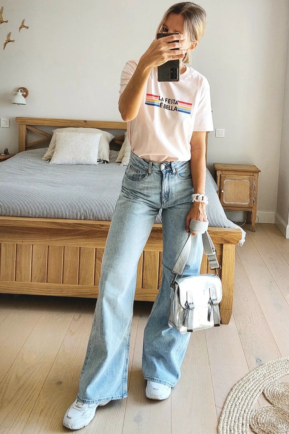 Classic Jeans and White Tee Combo