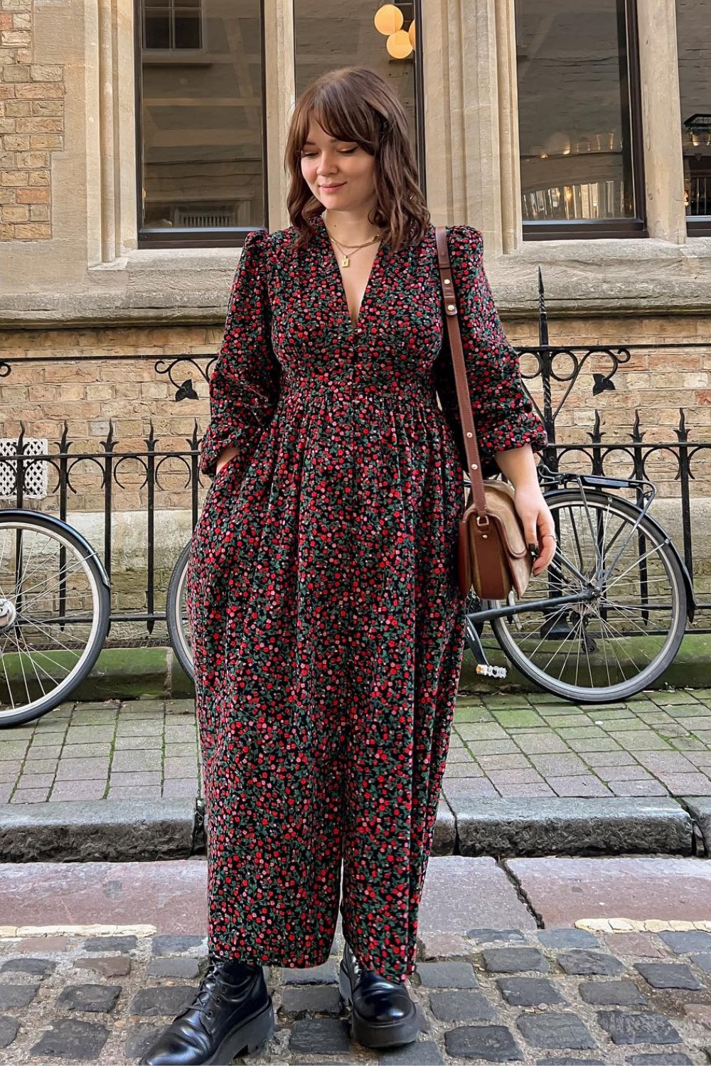 Puff Sleeve Floral Maxi Dress