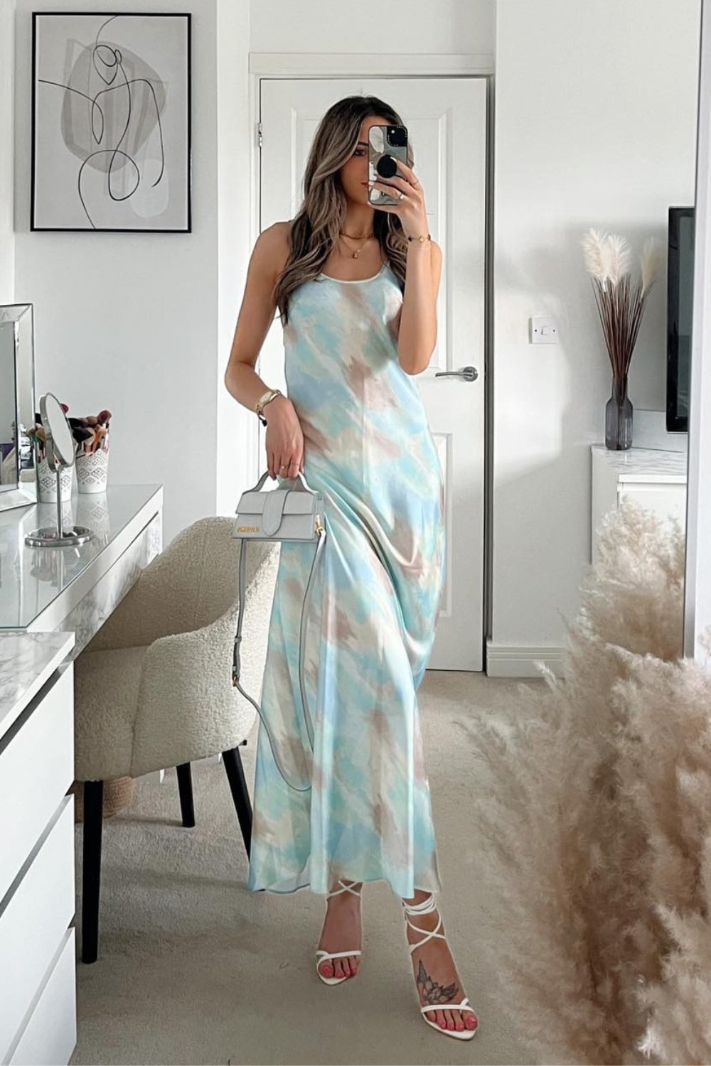 Pastel Tie-Dye Maxi Dress