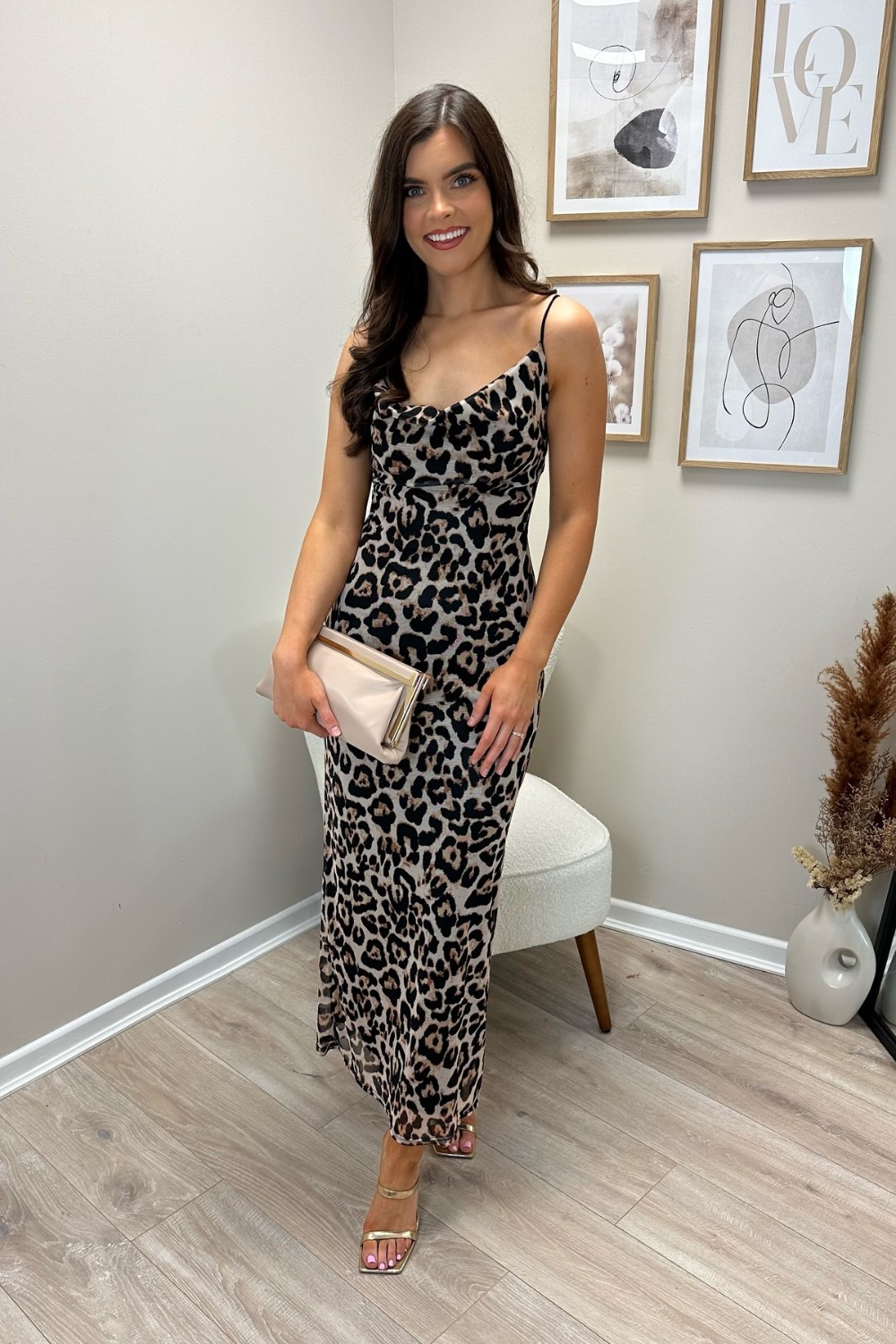 Leopard Print Maxi Dress