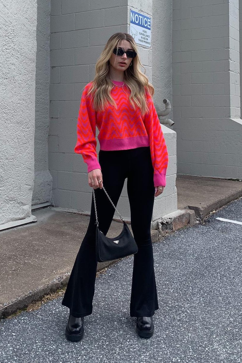 Bold and Bright: Patterned Crop and Platform Boots