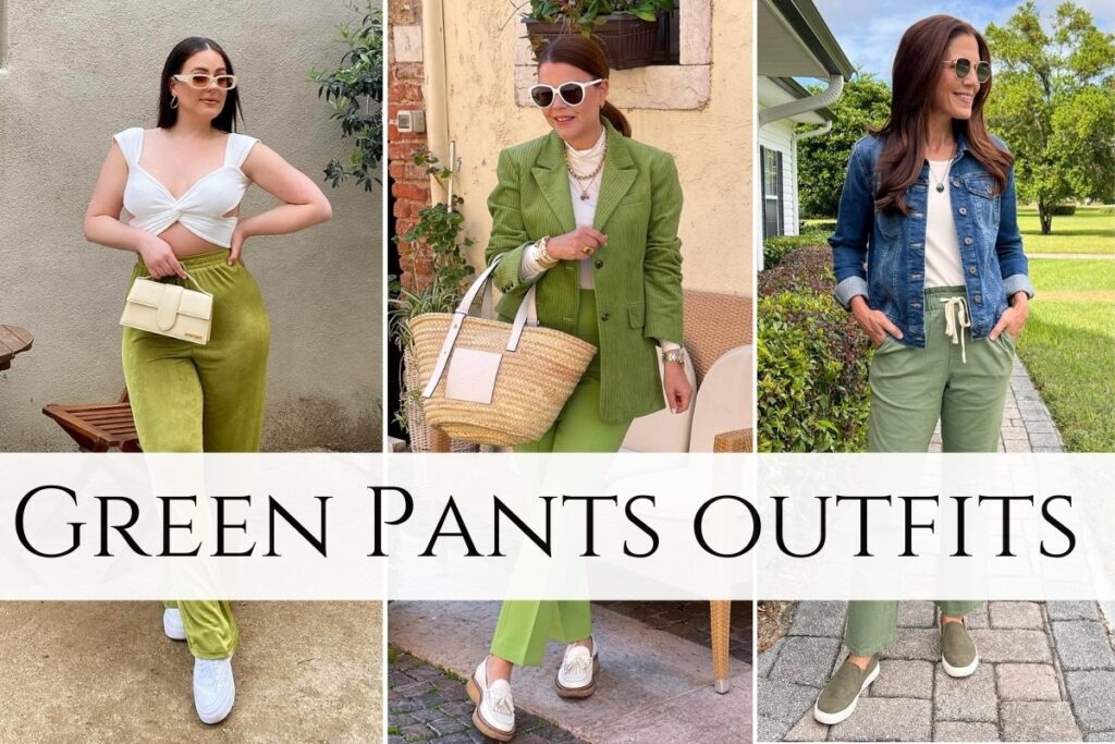 Green Pants outfits     .