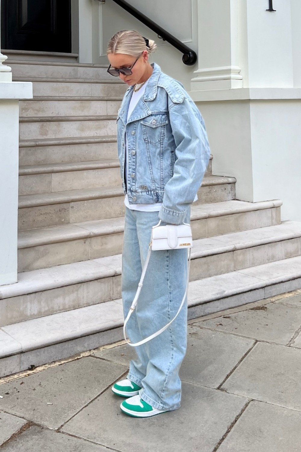 Double Denim with Baggy Jeans