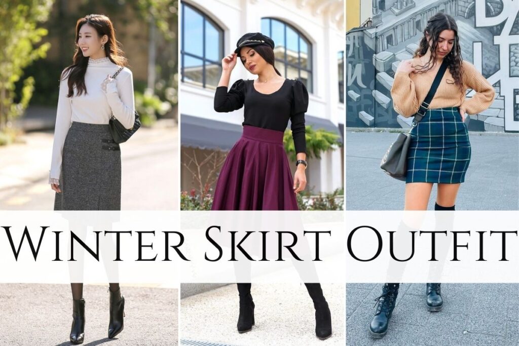 Winter Skirt Outfit .