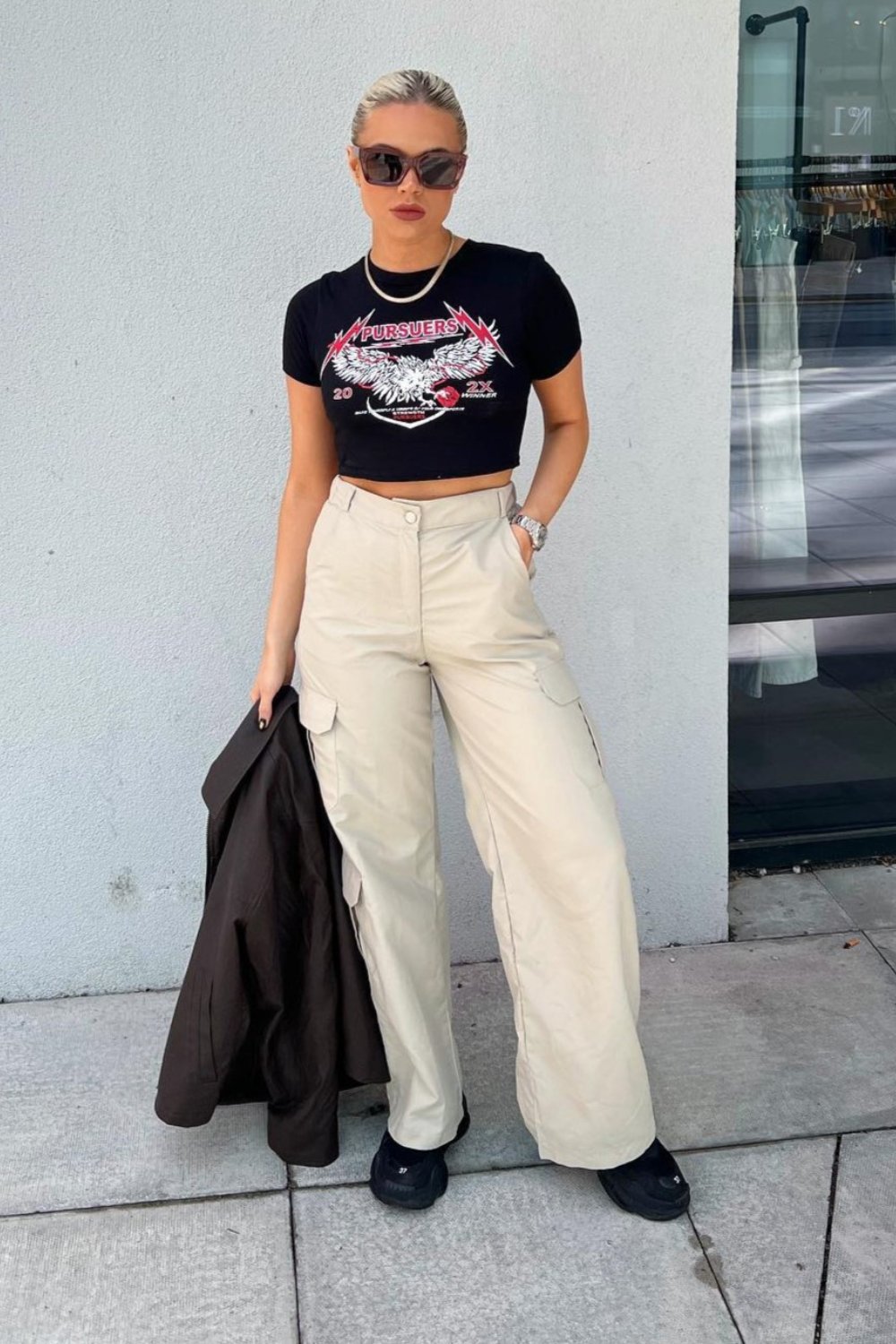 Graphic Tee and Cargo Pants Combo