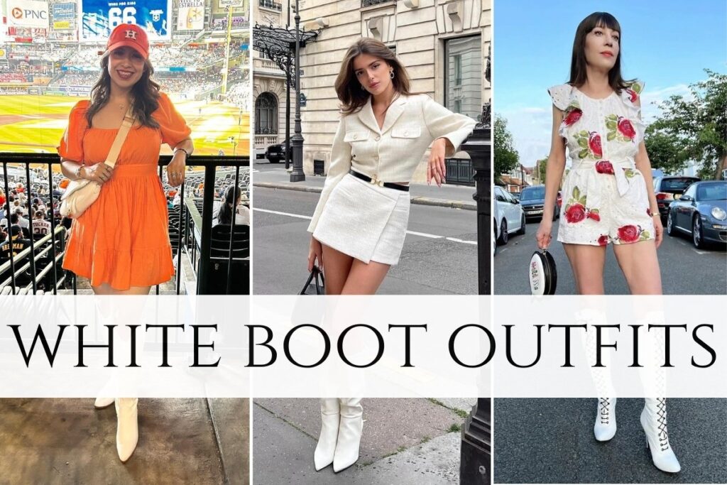 white boot outfits .