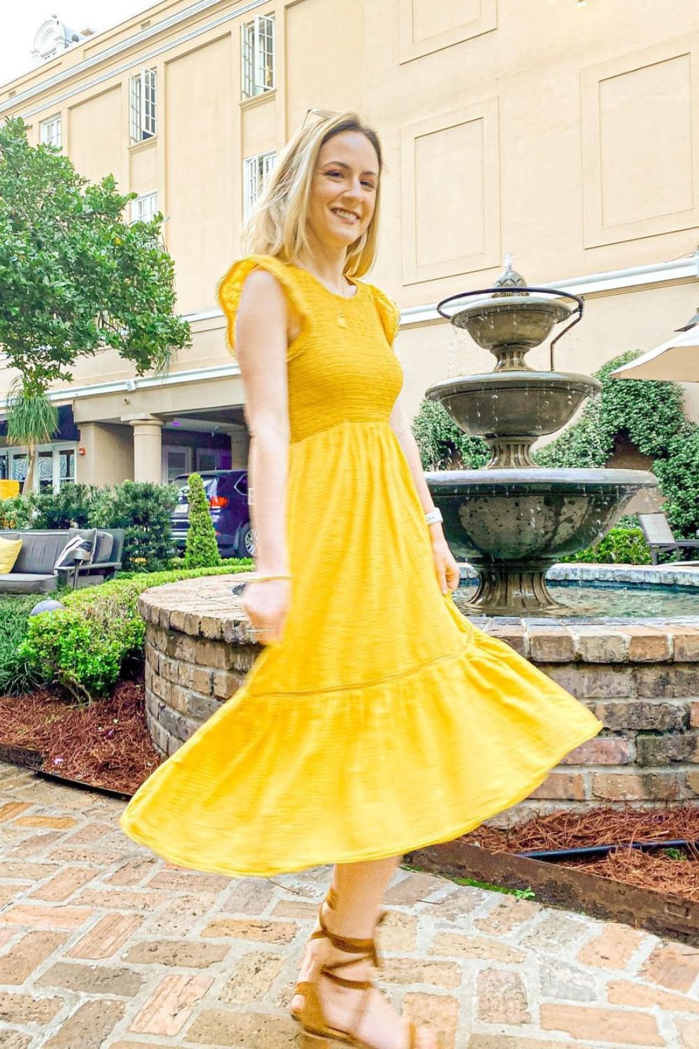 Yellow Midi Dress