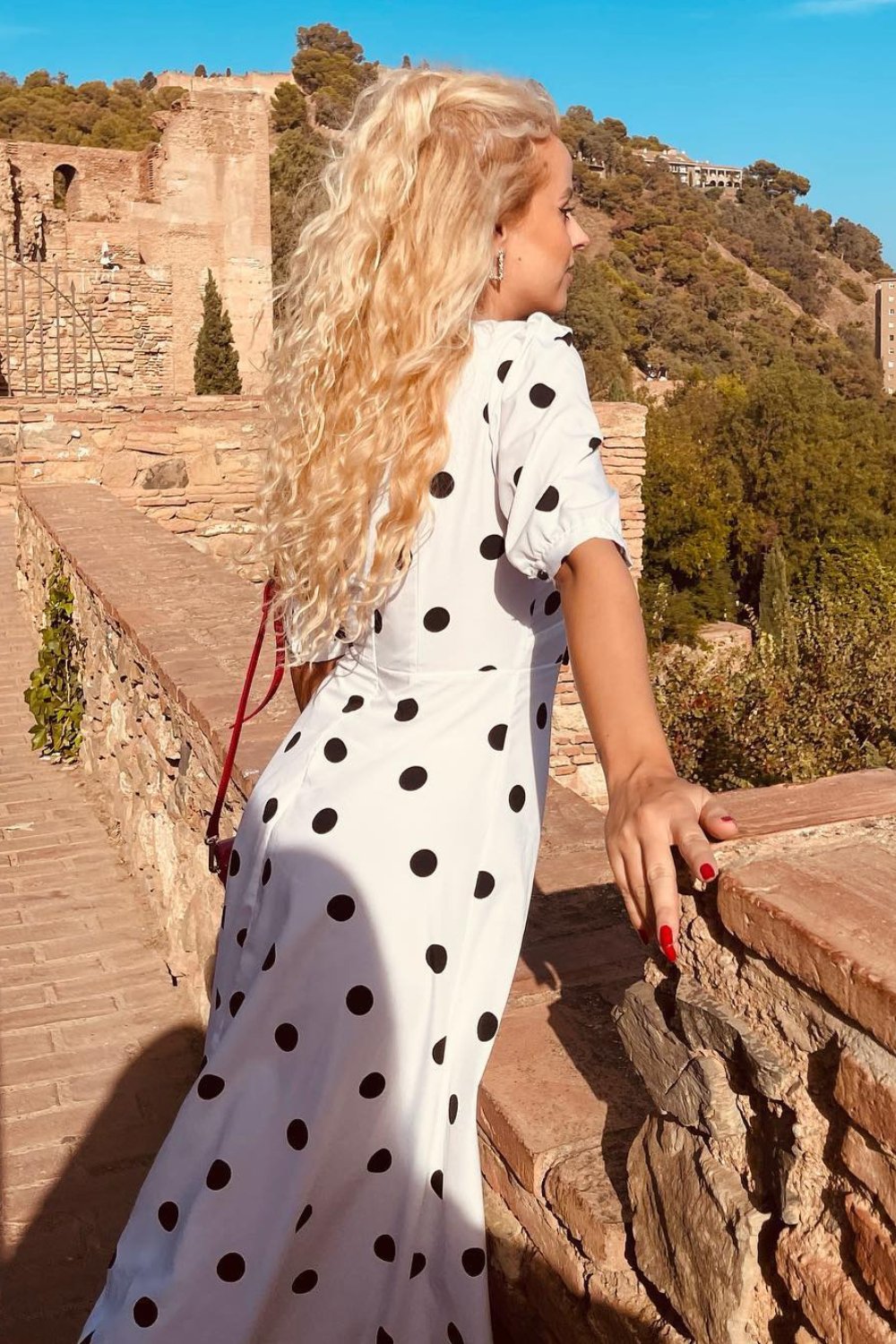 White Polka Dot Maxi Dress