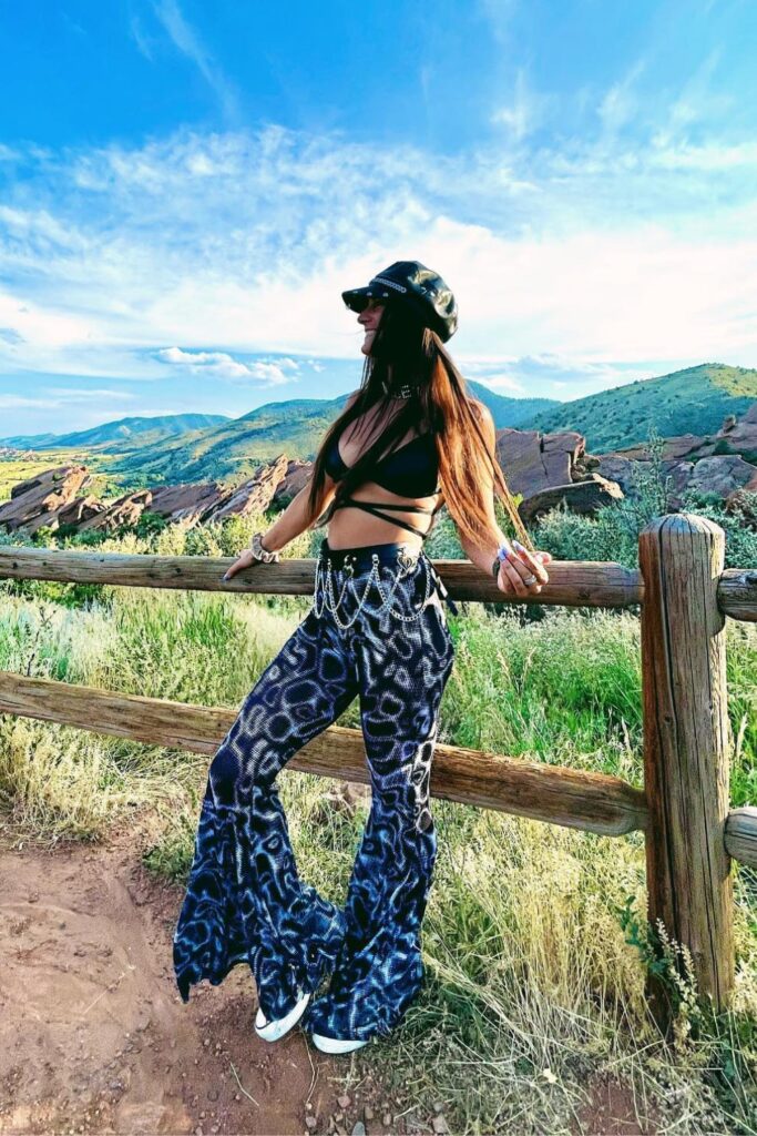 Wrap Crop Top and Leopard Print Flares