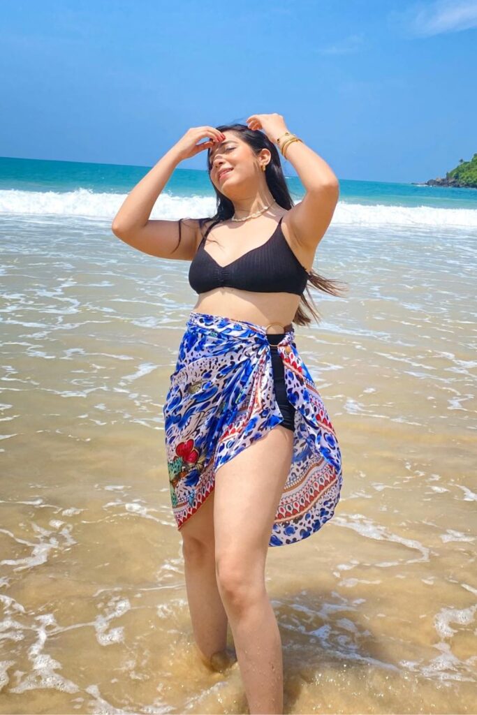 Bikini Top and Printed Sarong