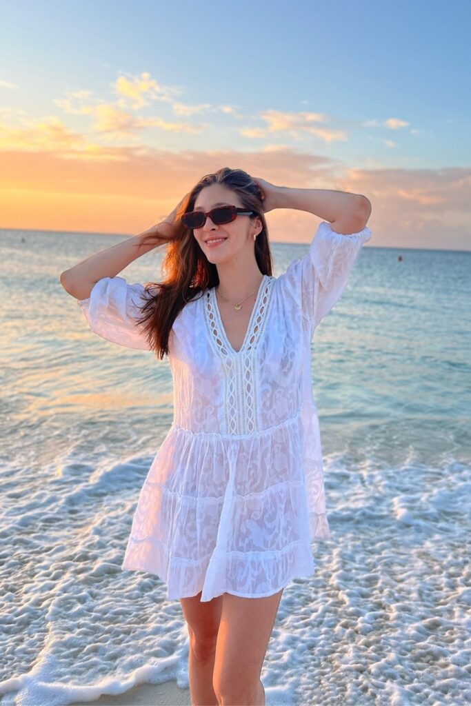 White Lace Mini Dress