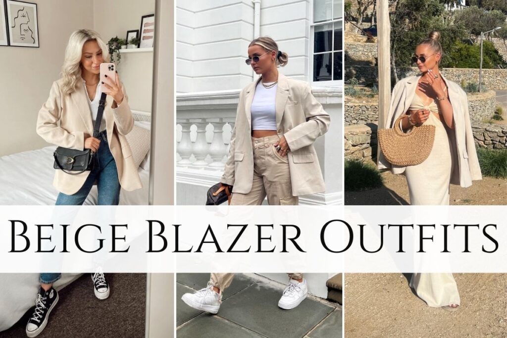 Beige Blazer Outfits