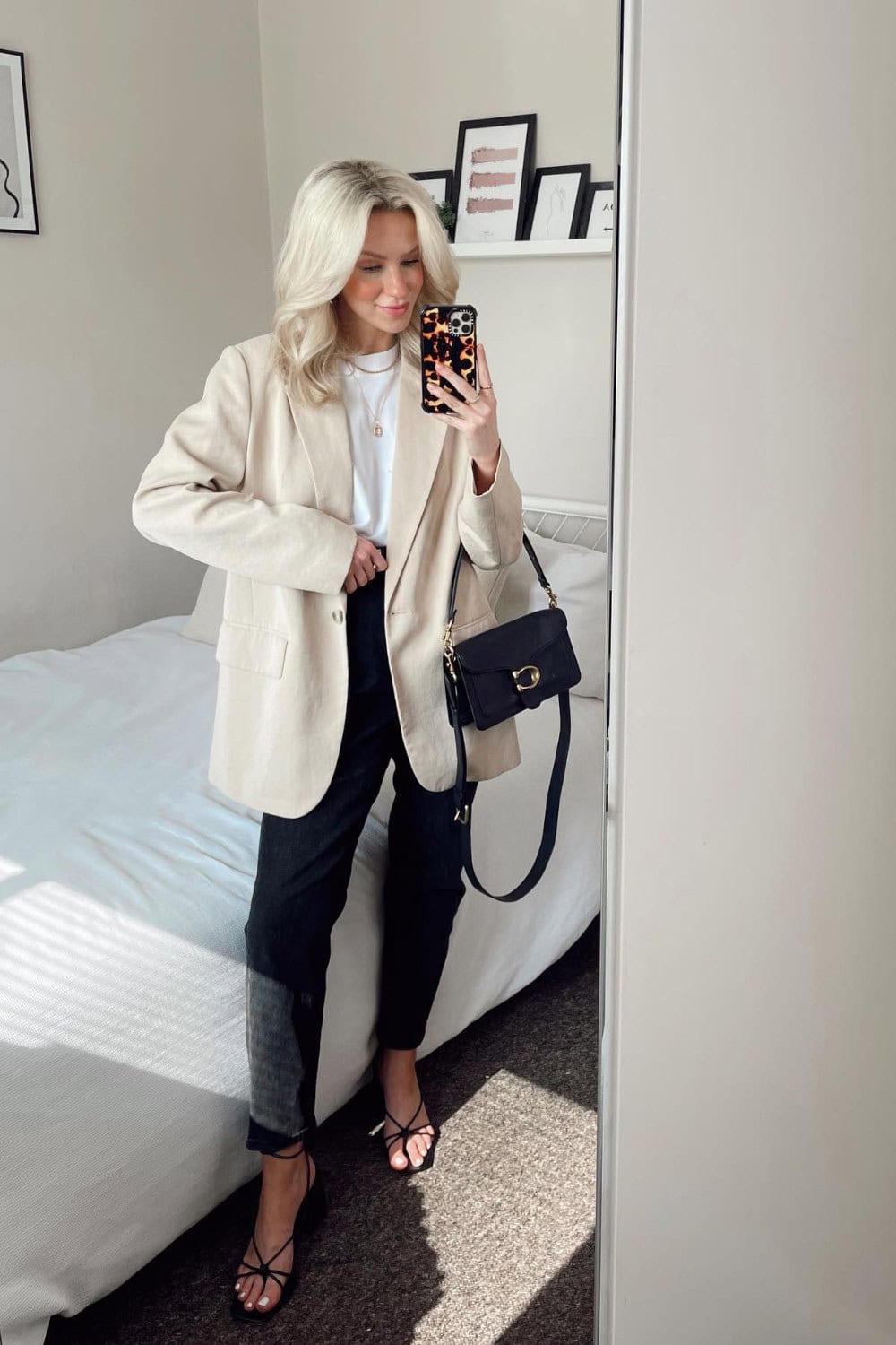 Beige Hazel Blazer Set main image 1