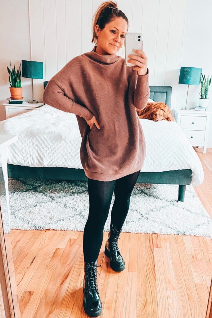 Turtlenecks, Leggings and Ankle Boots