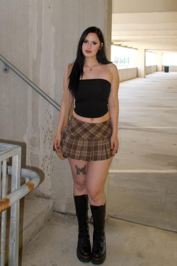 Plaid Mini Skirt