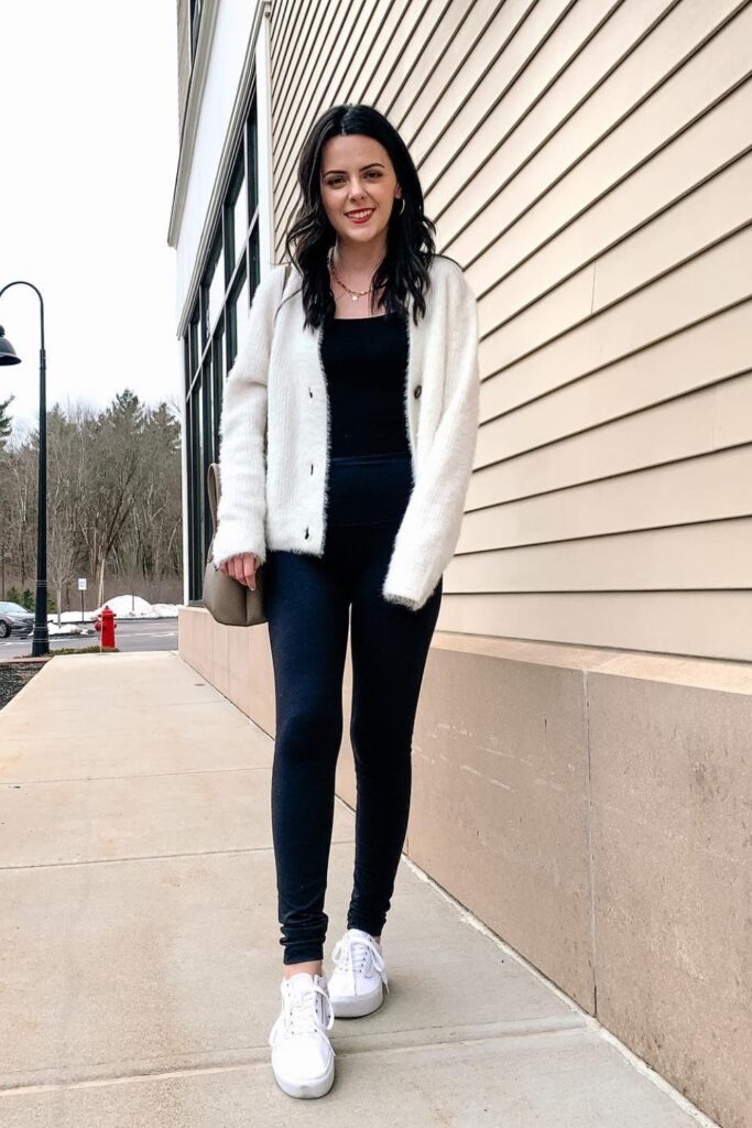 Fuzzy Cardigan and Leggings