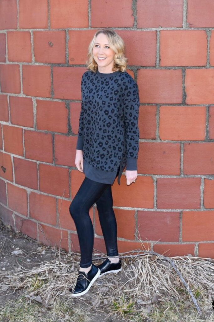 Leopard Print Sweater Look