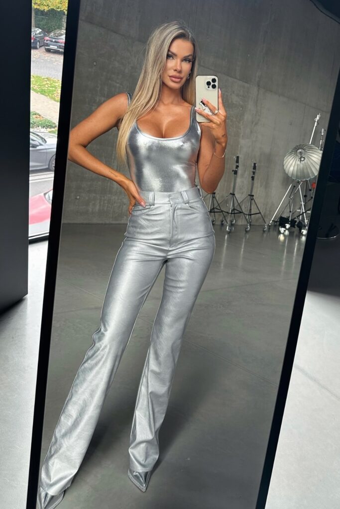 Metallic Bodysuit and Pants