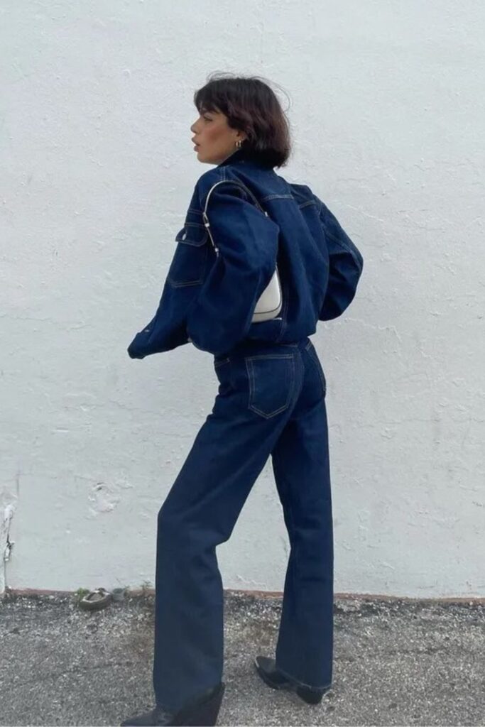 Denim Jacket and Cowboy Boots