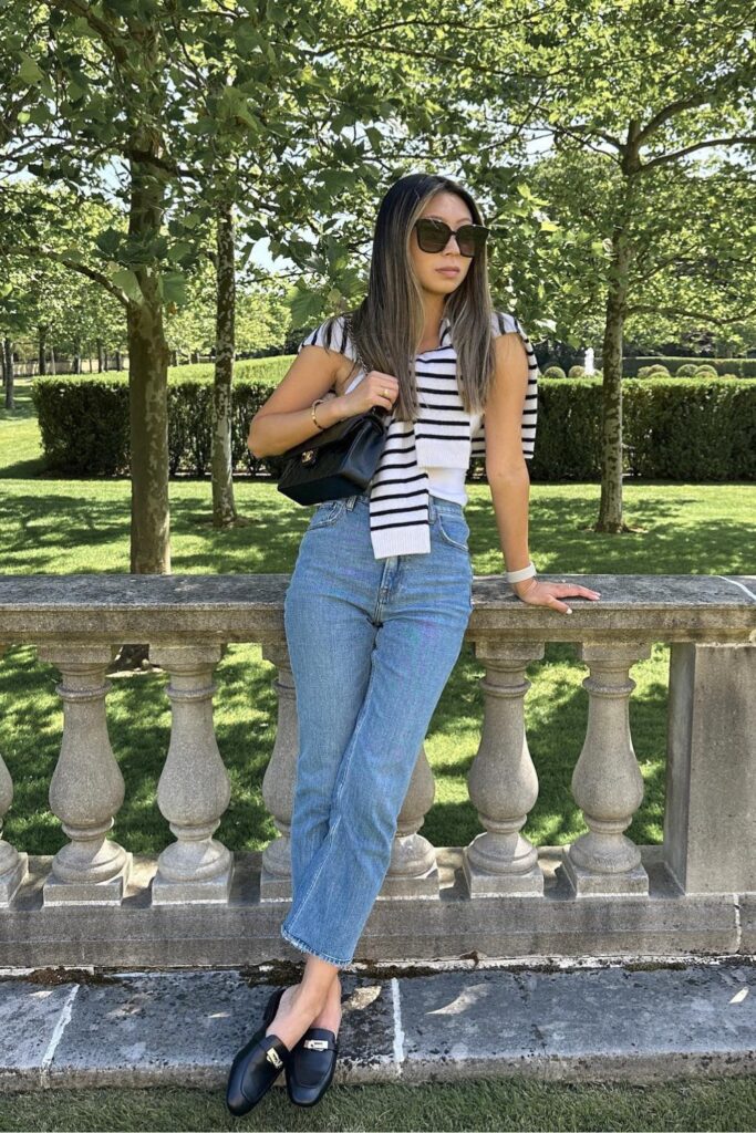 Casual Cool: Mules with Cropped Jeans