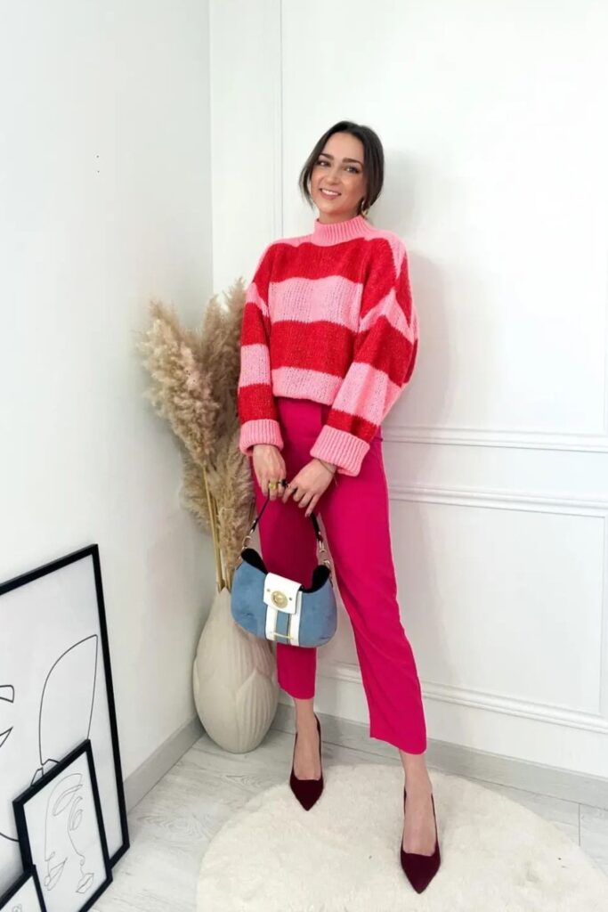 Striped Sweater and Matching Trousers