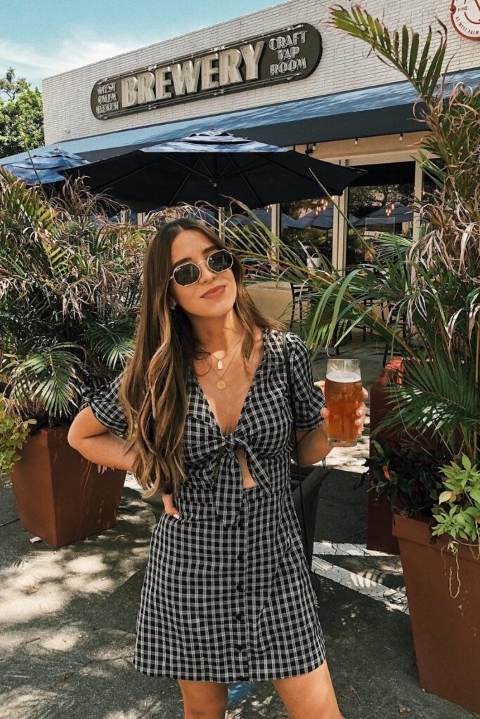 Checkered Mini Dress