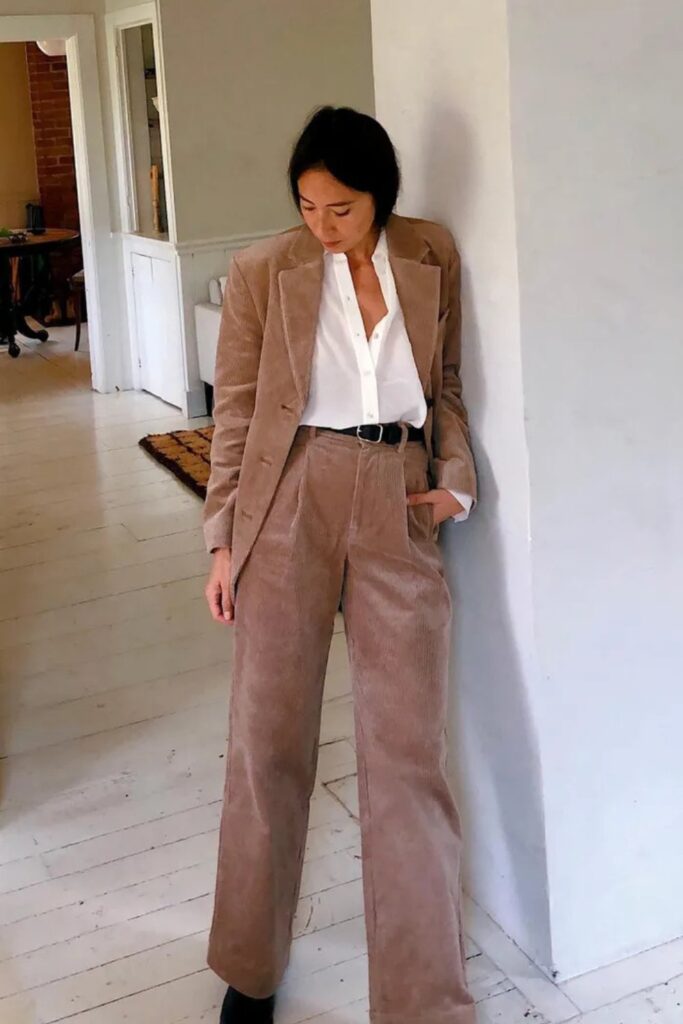 White Button-Up and Blazer