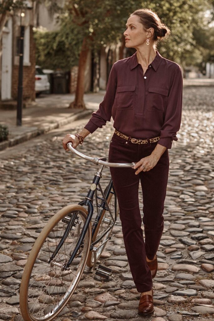 Silk Button-Up Shirt