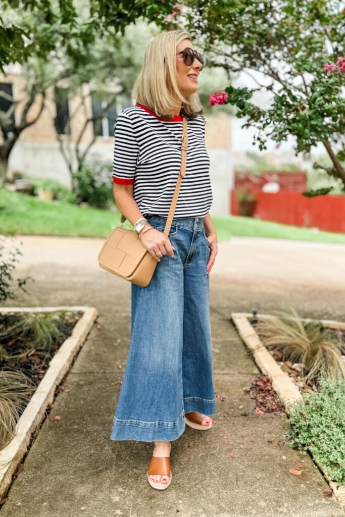 Striped Tee and Jeans