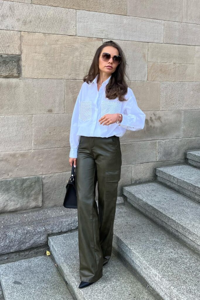 White Button-Up Shirt