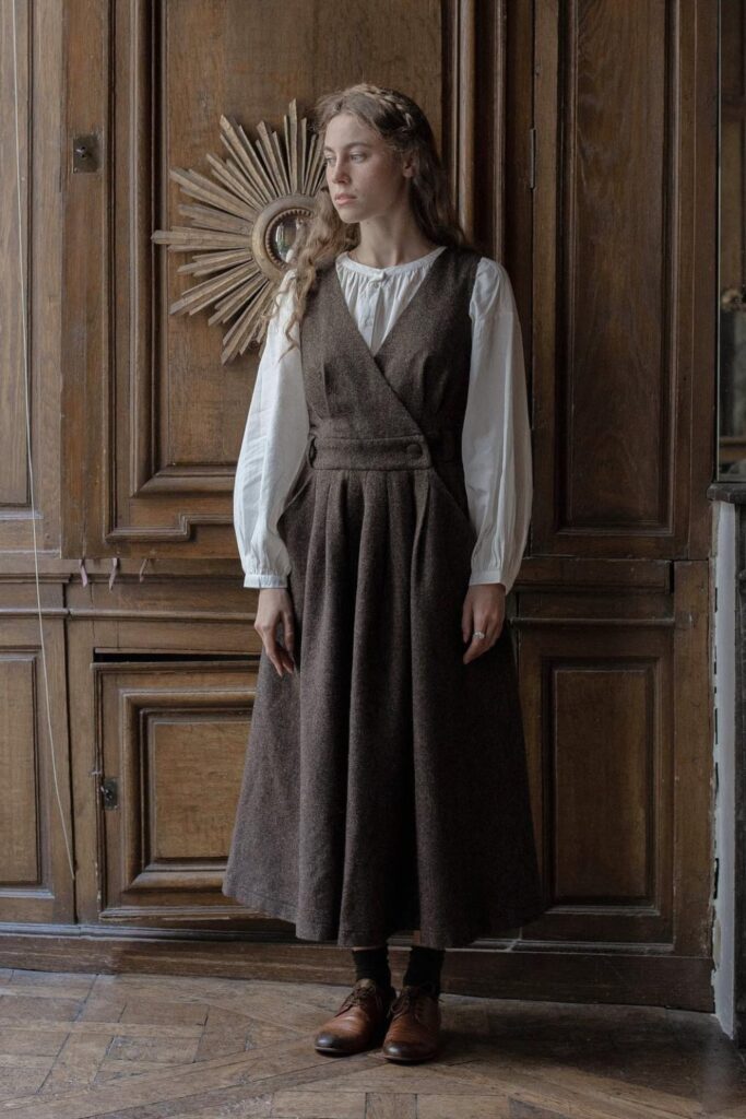 Peasant Blouse and Pinafore Dress