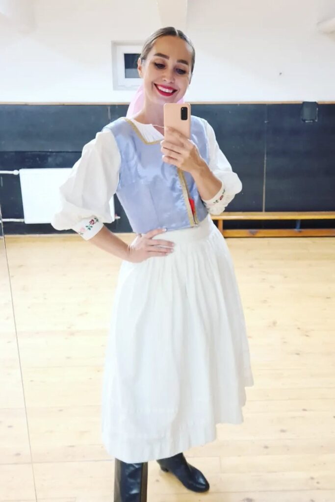 Puff Sleeve Dress and Vest