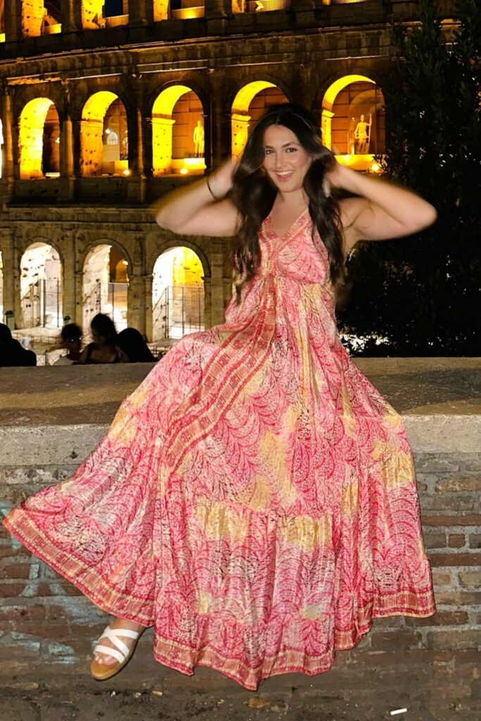 Floral Maxi Dress with Spaghetti Straps