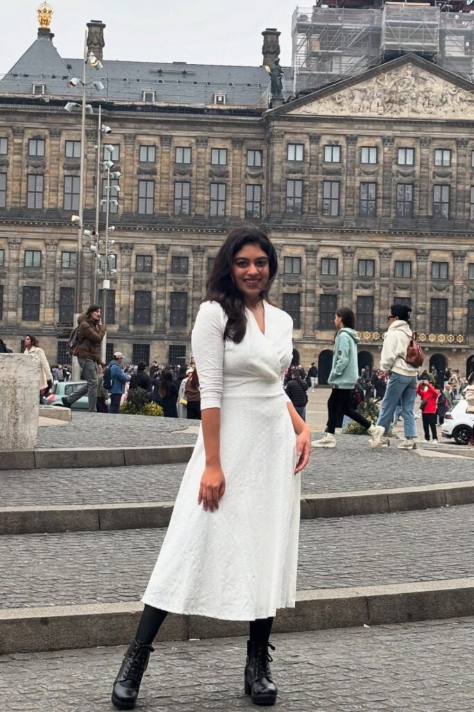 White Midi Dress and Platform Boots
