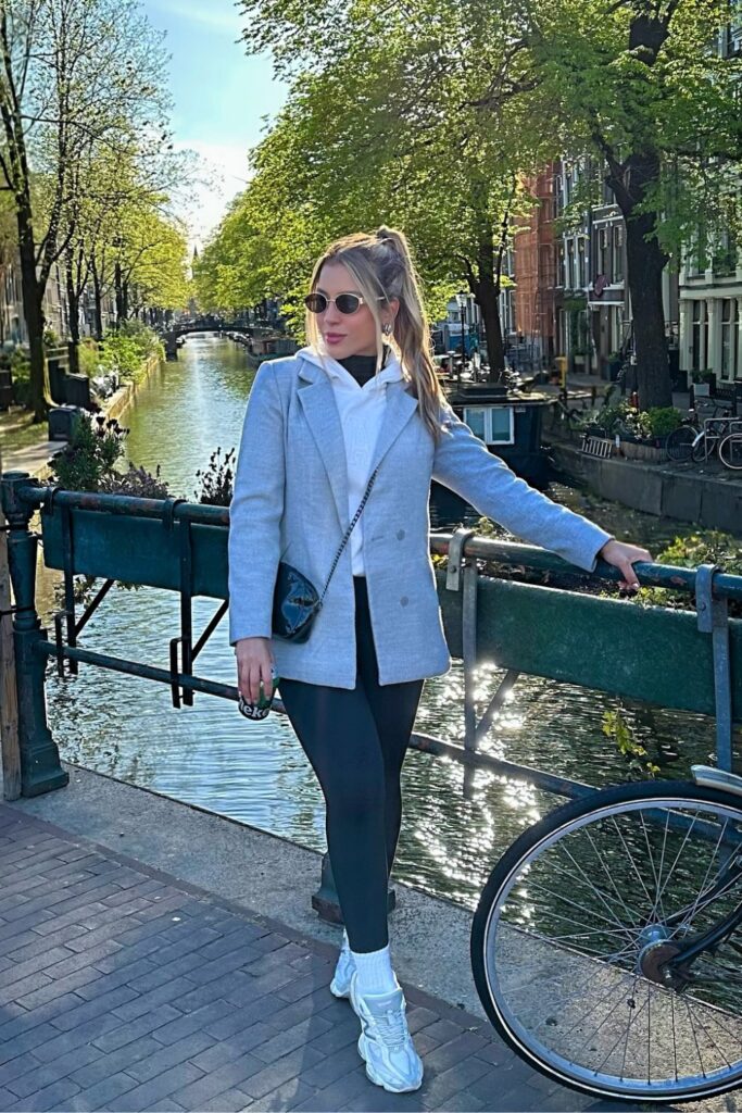 Gray Blazer and Hoodie