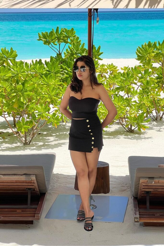 Black Strapless Set