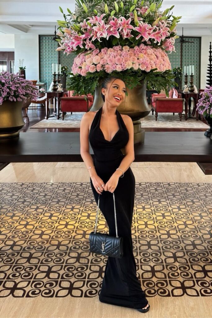 Black Halter Maxi Dress